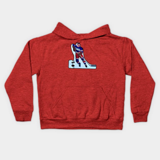 Coleco Table Hockey Players - New York Rangers Kids Hoodie by mafmove